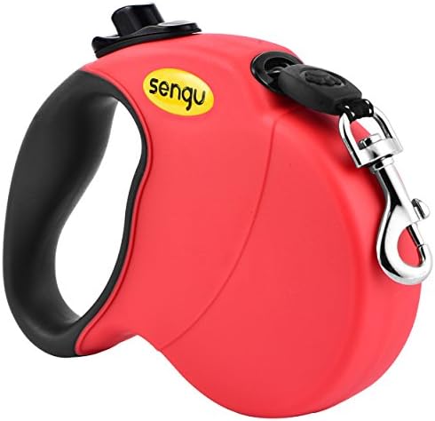 Retractable Dog Leash, 16 ft Nylon Dog Walking Leashes for Small Medium Large Dogs up to 110lbs, One Button Break & Lock, Tangle Free