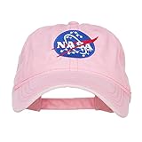 e4Hats.com NASA Insignia Embroidered Pigment Dyed Cap - Pink OSFM