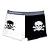 Crazy Cool Cotton Boxer Briefs Underwear for Men 3-Pack, Skull, Dots, Plain (XLarge, Skull)