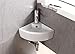 Elanti Collection EC9808 Sink, Corner (17.5 x 12.2 x 4.9 Inches), White