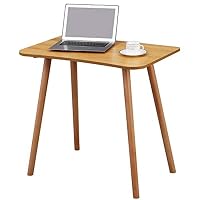 JIWU Basic Small Home Office Desk Laptop Table with Solid Wood Leg for Small Space 31.5x19.7x29.5 inches