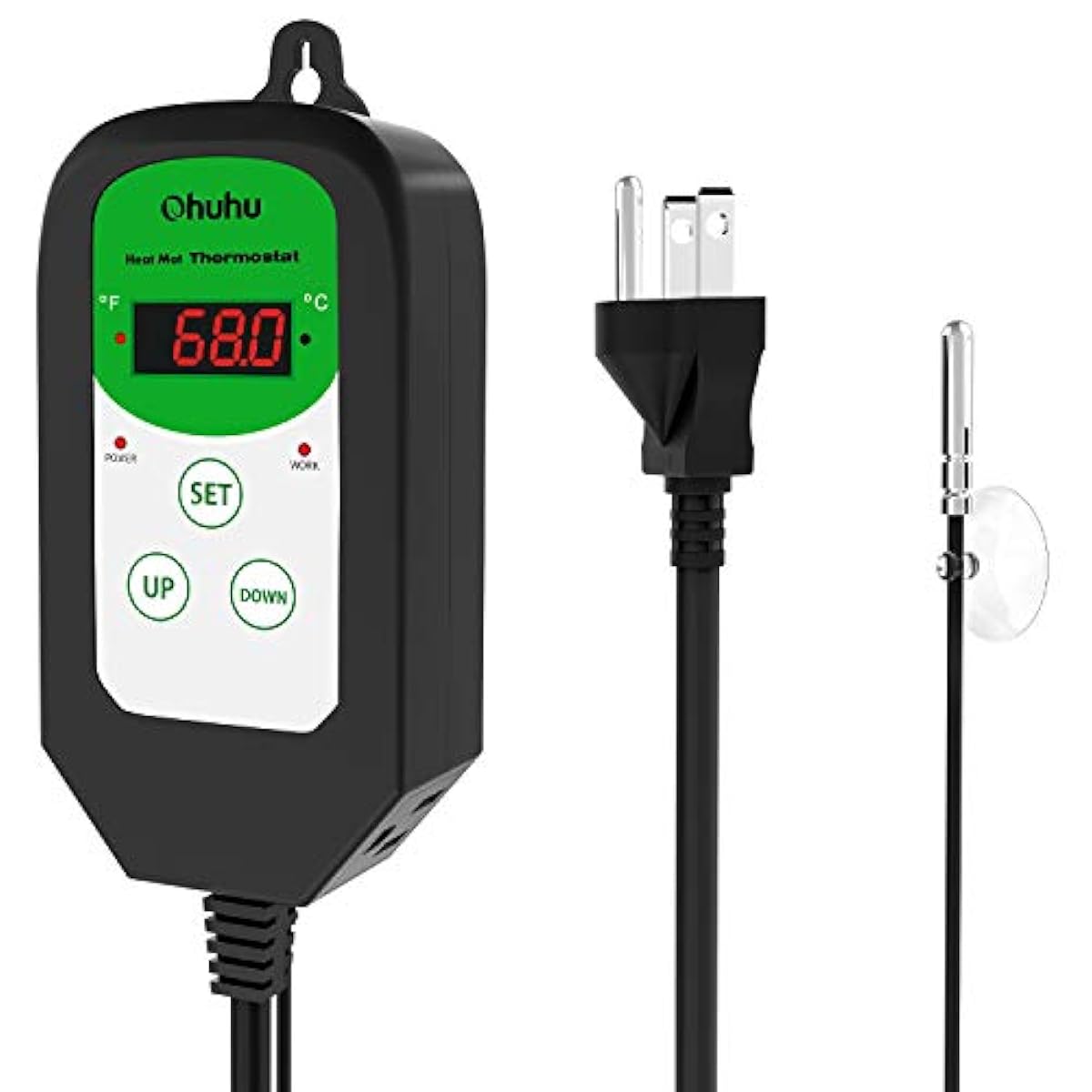 Ohuhu Digital Seedling Heat Mat Thermostat Controller for