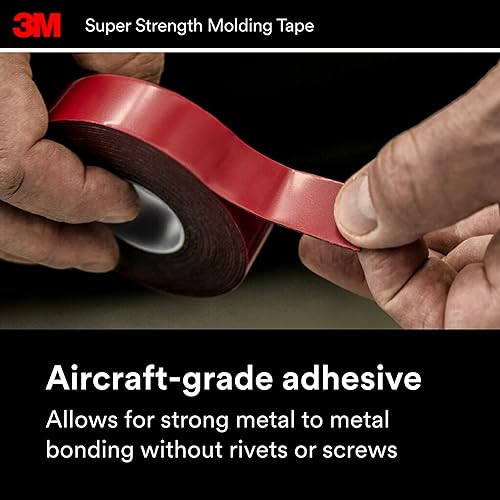 3M SuperStrength Molding Tape, 7/8 in x 15 ft, High Strength Double