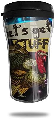 Happy Thansgiving Turkey Wall Insulated Coffee Mug For Hot Or Cold Drinks