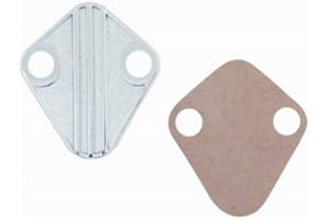 Racing Power R2058X (Chrome Die-Cast Bb Chevy 396-454) Fuel Pump Block-Off Plate with Gasket