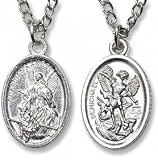 Guardian St Michael Medal, 20" Chain Lead-free