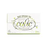 Baby Organic Anti-Colic Calm Tea - Baby Tea Soothes Acid Reflux, Newborn Tummy Digestion, Promotes Better Sleep - Calming Herbals For Maximum Results, Safe & Healthy Colic Relief Tea - 20 Pack