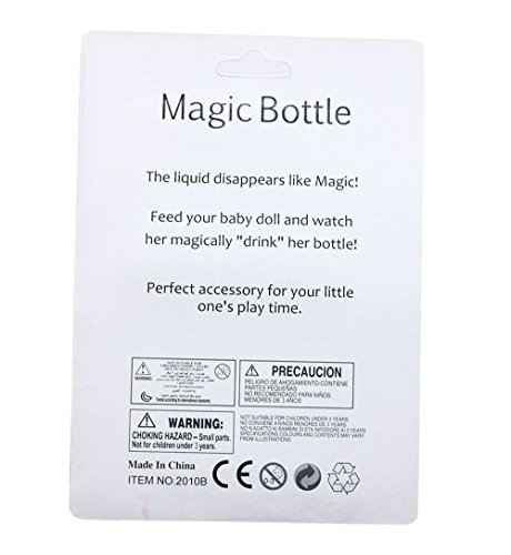 callm 2PC Magic Disappearing Milk and Juice Bottles Perfect Accessory for Baby Dolls (Multicolor) - Thumbnail 4