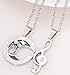 Perman Set of 2 Lovers Couple Necklace, I Love You Stitching Pendant Chain, cheap stuff