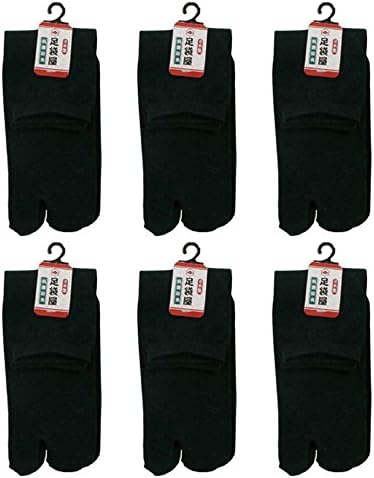 足袋屋 レディース 抗菌防臭 クルー丈 足袋 ソックス 6足セット (婦人 日本製 靴下) 22-25cm