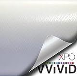 VViViD XPO White Snake Skin Leather Vinyl Wrap Roll with Air Release Technology (1ft x 5ft)