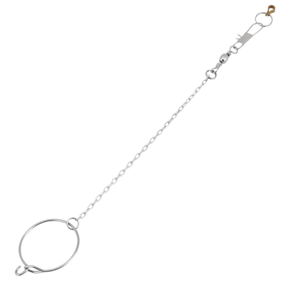 3.5/4.5/5.5mm Stainless Steel Parrot Foot Stand Chain + Ring Toy Pet Birds Ankle Foot Ring Toy Outdoor Flying Training Tools[3.5mm]