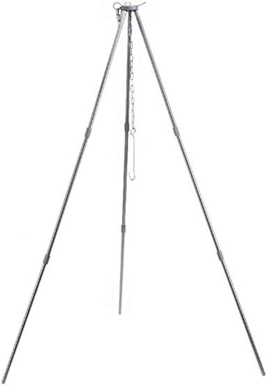 Outdoor Cooking Tripod Set Folding Campfire Grilling Grill Grate