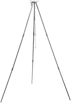 Outdoor Cooking Tripod Set Folding Campfire Grilling Grill Grate