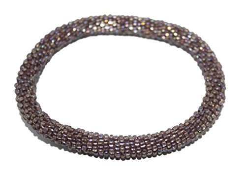 goldenlines Crochet Bracelet Glass Seed Bead Bracelet Roll on Bracelet Nepal Bracelet SB804
