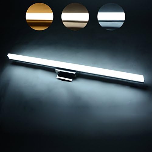 3 CCT Waterproof LED Mirror Lamp Bathroom Lighting LED Wall Light Contemporary Simplify European Wall Lamp Bathroom Tiring-room Mirror Lamp (32" [28w])