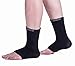 (1 Pair) Foot Compression Sleeve Ankle Support - X-Large (Black)