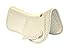 ECP All Purpose Diamond Quilted Cotton English Half Saddle Pad Therapeutic Contoured Correction Support Memory Foam Pockets for Dressage, Jumping, Riding, Training, Eventing, Showing