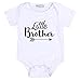 Rainbowlight Little Brother Print Cotton T-Shirt & Bodysuit Set for Newborn toddler Boy 0-18 Months (70/0-6 M)
