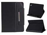 GreatCase Universal Carrying Case Folio Faux Leather Stand Flip Cover for 8 Inch Android Tablet (8 Inch, Black)