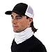 Hoo-Rag Solidz White Seamless UPF 30 High Performance Moisture Wicking Bandana Made of 100% Polyester Microfiber