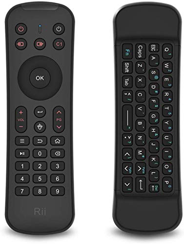 Rii MX6 Fly Mouse Controller, Mini Wireless Keyboard and IR Remote Controller Combo for Windows Mac OS Linux Android TV Box Mini PC XBox Fire TV