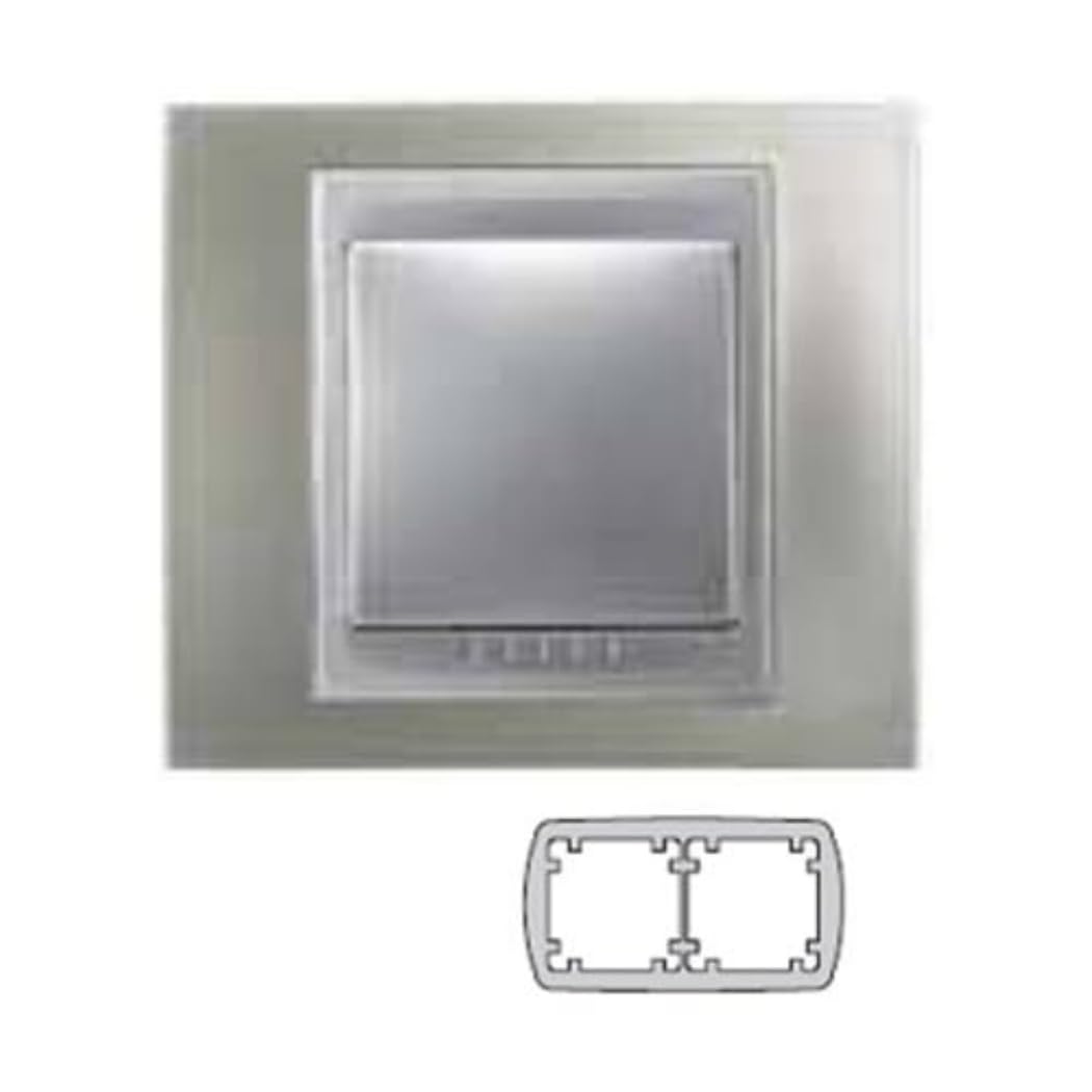 Schneider Electric u66.004.039 Frame Top 2 Elements, Matte Nickel