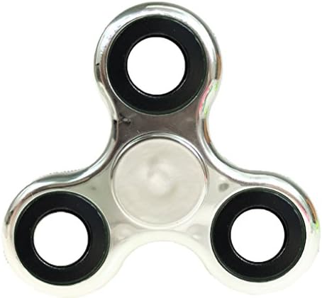 Krazy Spinner Fidget Spinner Toy Hand Spinner Stress Reducer Ultra Durable High Speed Ceramic Bearing Fidget Finger Toy Guarantee1+min SpinTime Perfect for ADD ADHD Anxiety Autism Stress (CSliver#2)