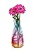 MODGY Expandable Flower Vase Plastic Decorative Modern Vases for Flowers Centerpieces Dining Table Decor Living Room Bathroom Wedding Office, Rize