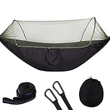 Automatic Speed Open with Mosquito Net Hammock Outdoor Single Double Nylon Parachute Cloth Camping Camping Mosquito Hammock