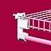 ClosetMaid 6609 SuperSlide Shelf and Hanging Bar Wall Bracket, White