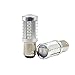 Extremely Bright 1157 7528 LED BAY15 Bulb Brake Light Bulbs 33 SMD Brilliant Red Tail Lights Stop Lamp with Projector Lens Replacement 2pcs