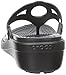 crocs Women's Sanrah Beveled Circle Sandal, Black/Black, 9 M US