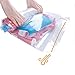 8 Travel Storage Bags for Clothes - Compression Bags for Travel - Space Bags for Travel - No Vacuum or Pump Needed - Luggage Accessories 4 Large 4 Medium