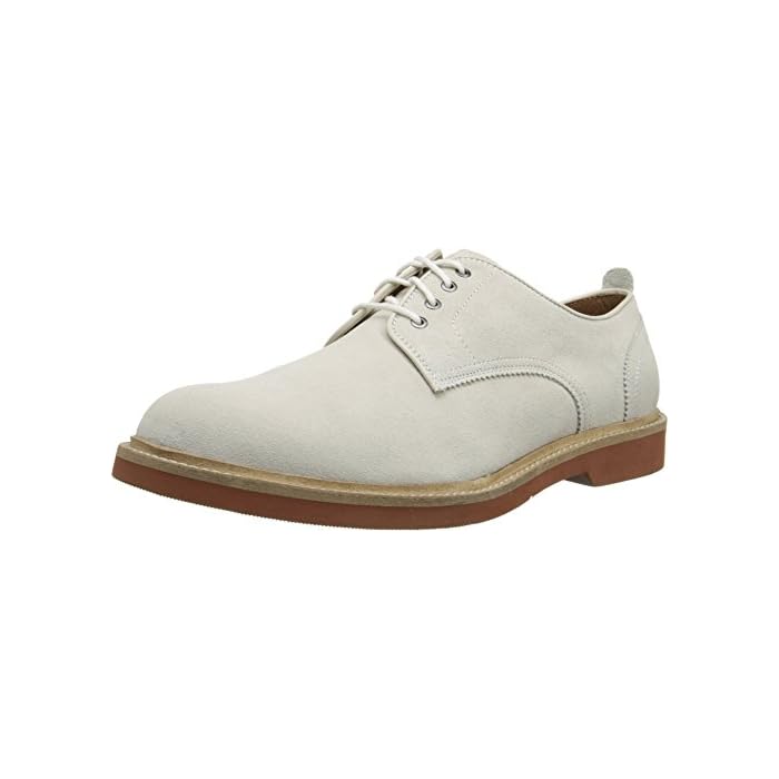 Bucktown Plain Toe Oxford, White Suede 
