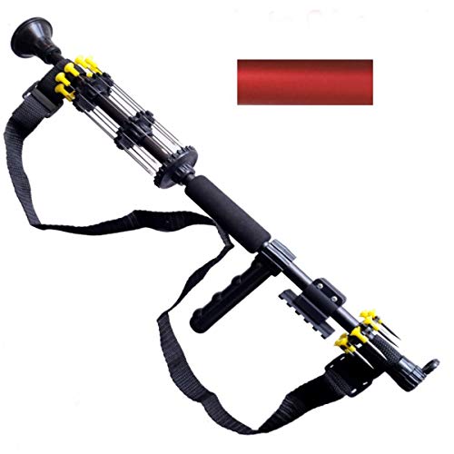 18" .40 Caliber Tactical Blowgun with 10 Spear Darts, 8 Spike Darts, Sling, Tactical Mount, Pistol Grip and Peep Site (Red) - Thumbnail 7
