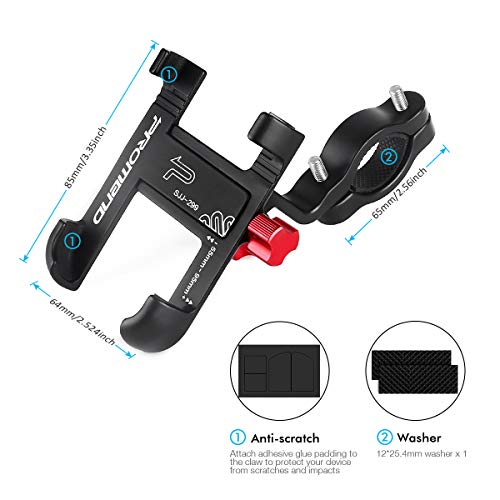 Bike Phone Mount Universal, HOMEASY Bicycle Holder Handlebar Cellphone