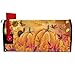 Fall Pumpkins Autumn Sunflowers Maple Leaf Post Letter Box Wraps - Magnetic Thanksgiving Mailbox Cover - Outdoor Standard Size 18