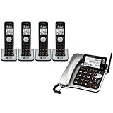 AT&T CL84402 4-handset corded cordless telephone with answering machine