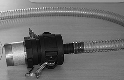 2-Inch 1000Liter Heavy Duty Poly Polypropylene Cam Groove Fitting, IBC Water Tank Hosetail Camlock Coupling connector Valve Garden Fire Pump Hose Fitting hose tail adapter Valve