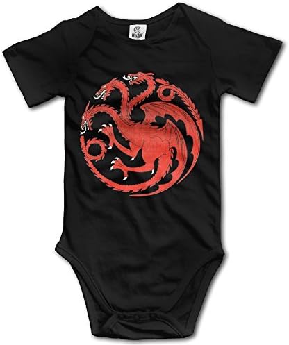 Infant Unisex Game Of Thrones House Targaryen Baby Onesies Bodysuit Short Sleeve Jumpsuit