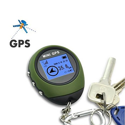 Winterworm Outdoor Mini Handheld Portable GPS Navigation Location Finder Dot Matrix Display for Biking Hiking Travelling Geoaching Wild Exploration