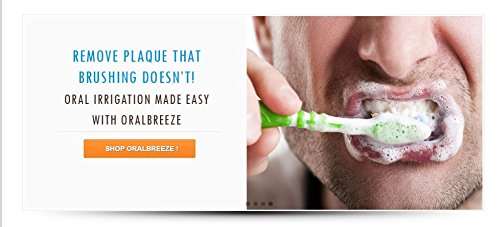 Oral Breeze QuickBreeze Oral Irrigator, Easy Faucet Installation, Treats Gum Disease Naturally, Use 15 Seconds Daily