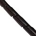 TV PC Cinema Cable Tidy Wrap Organizer Spiral Wrapping Band 12mm 12M (Dia 12MM-Length12M, Black)