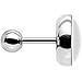 Body Candy Stainless Steel Katrina Sugar Skull Glow in the Dark Cartilage Earring 16 Gauge 1/4