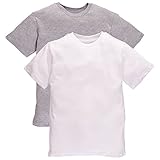 Calvin Klein Underwear Boys' Crewneck T-Shirt - 2 Pack - Grey/White - Large (12/14)