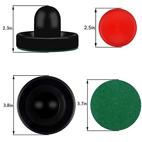 thumbnail image 2 of Air Hockey Replacement Set - 4 Pushers & 4 Red Pucks For Game Tables 2 of 11
