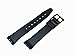 17mm Replacement Synthetic Plastic Black Watch Strap For Swatch Watch