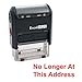 ExcelMark NO Longer at This Address Self Inking Rubber Stamp - Red Ink (A1539)