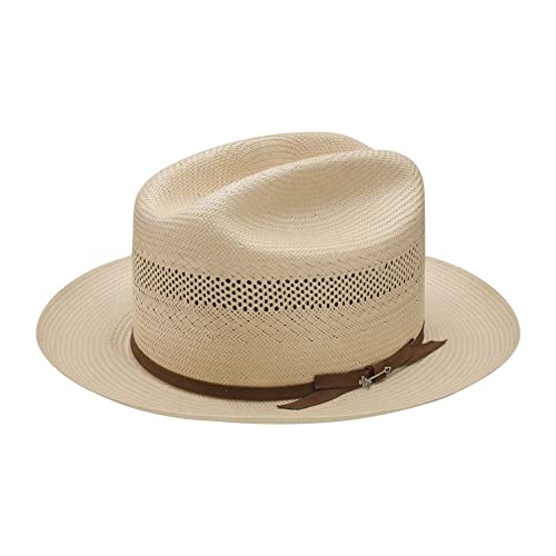Stetson Men's Open Road 10X Vented Straw Cowboy Hat, Toast 7 3/8 on